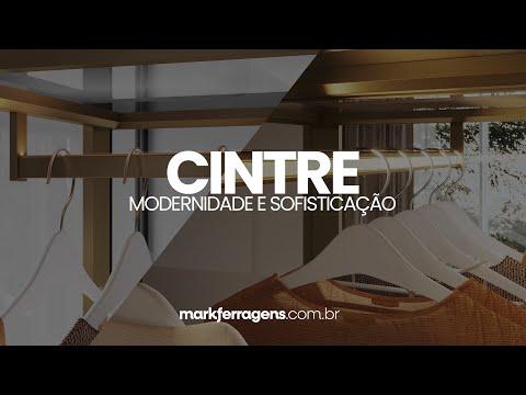 Suporte Lateral Em Preto Fosco Para Cabideiro Cintre Rometal