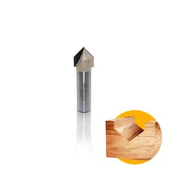 Fresa Tupia Manual Ponta V Haste12 Corte 5/8''