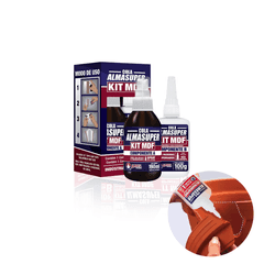 Kit Cola Mdf Instantâneo Almasuper Alta Resistencia