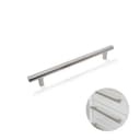 Puxador Haste Redondo Aço Inox 201 Escovado 224 Mm Para Gavetas