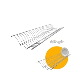 Escorredor de Pratos Fixo Ajustável 76 Cm Cromado