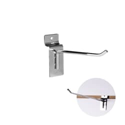 Gancho Cromado 10 Cm Para Painel Canaletado