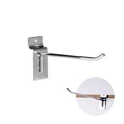 Gancho Cromado 20 Cm Para Painel Canaletado