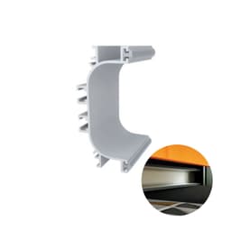 Perfil Puxador Cava Anodizado Com Baguete Rm194 Rometal