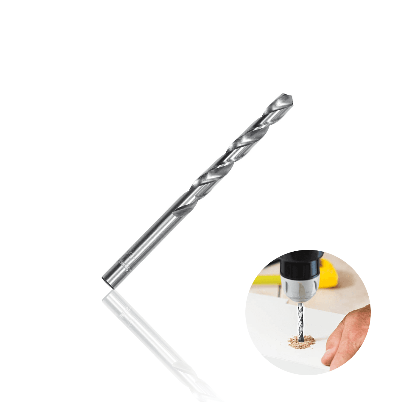 Kit Jogo de Brocas de 2,5 Mm Em Aço Rápido Polido Para Metal Com 10 Brocas