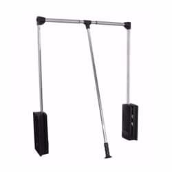 Cabideiro Extensível Cromado Para Roupeiro Com 66 A 83 Cm de Largura