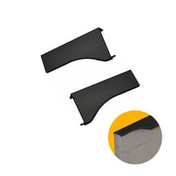 Ponteira Puxador Facetato Preto de 18 Mm Pe183 Rometal