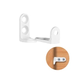 Cantoneira Suporte 14 X 20 Maciça Branca Pacote Com 100 Unidades