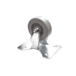 Rodízio Chapa Fixa Industrial Roda 75 Mm Sem Trava