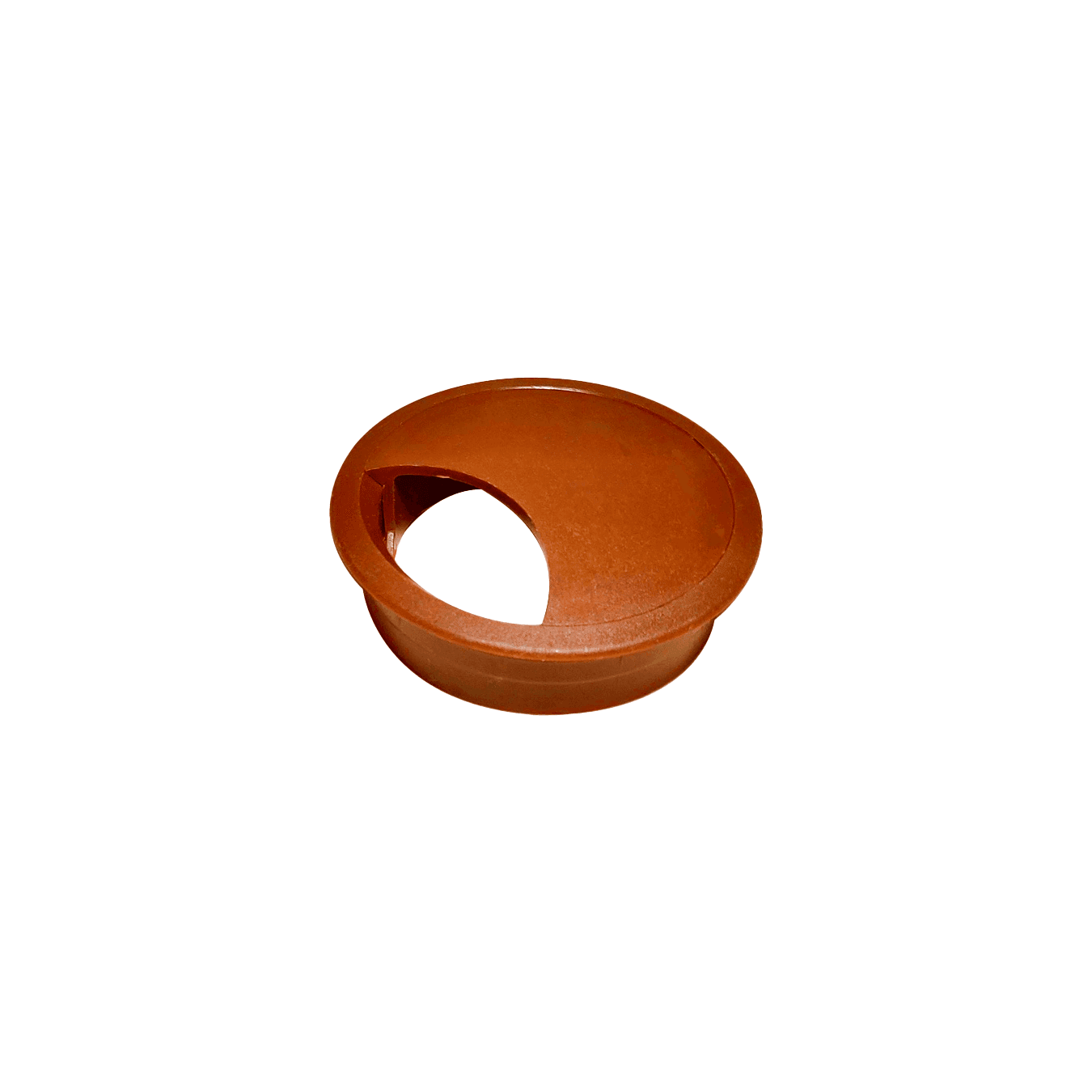 Passa Fio Cabo de 46 Mm Mogno Para Mesas E Bancadas Mk