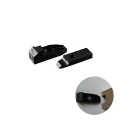 Conector Oculto 38 Mm Preto Para Montagem Rápida de Móveis E Peças Mdf