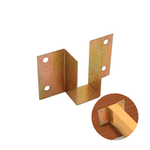 Suporte Para Barra de Cama 24 X 50 Mm Zincado Amarelo