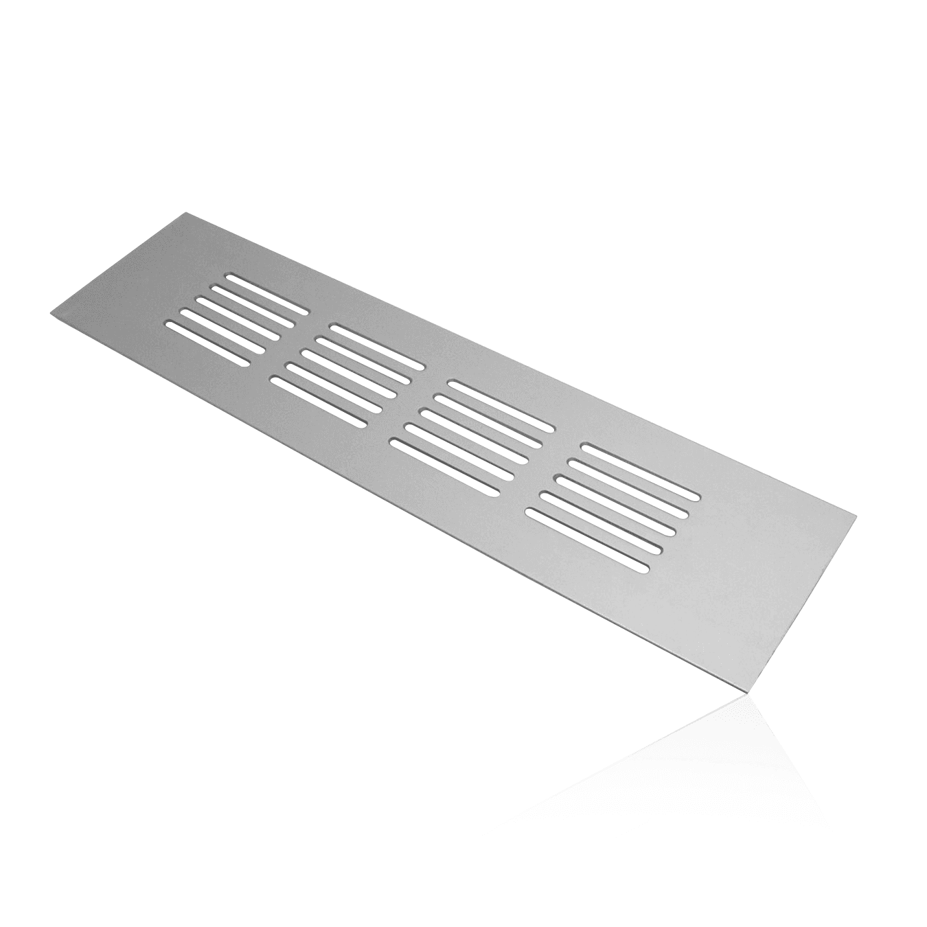 Grade Ventilação Max Alumínio Fosco Retangular 5 X 20 Cm
