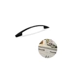Puxador Arco Preto de 288 Mm Para Portas E Gavetas