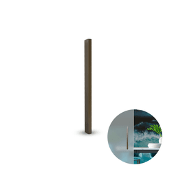 Puxador Slim de 15cm Em Champanhe 1001 Para Porta de Vidro Rometal