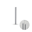 Puxador Slim de 15cm Em Cromo Acetinado Para Porta de Vidro Rometal