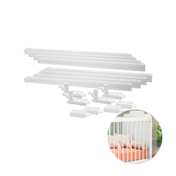 Conjunto Sistema Grade Deslizante de Berço Com Gatilho Branco