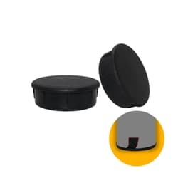 Ponteira Tampa Interna 2.1/2 Polegadas Redonda Preta