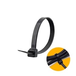 Abraçadeira Nylon Preto 3,6 X 200 Mm Pacote Com 100