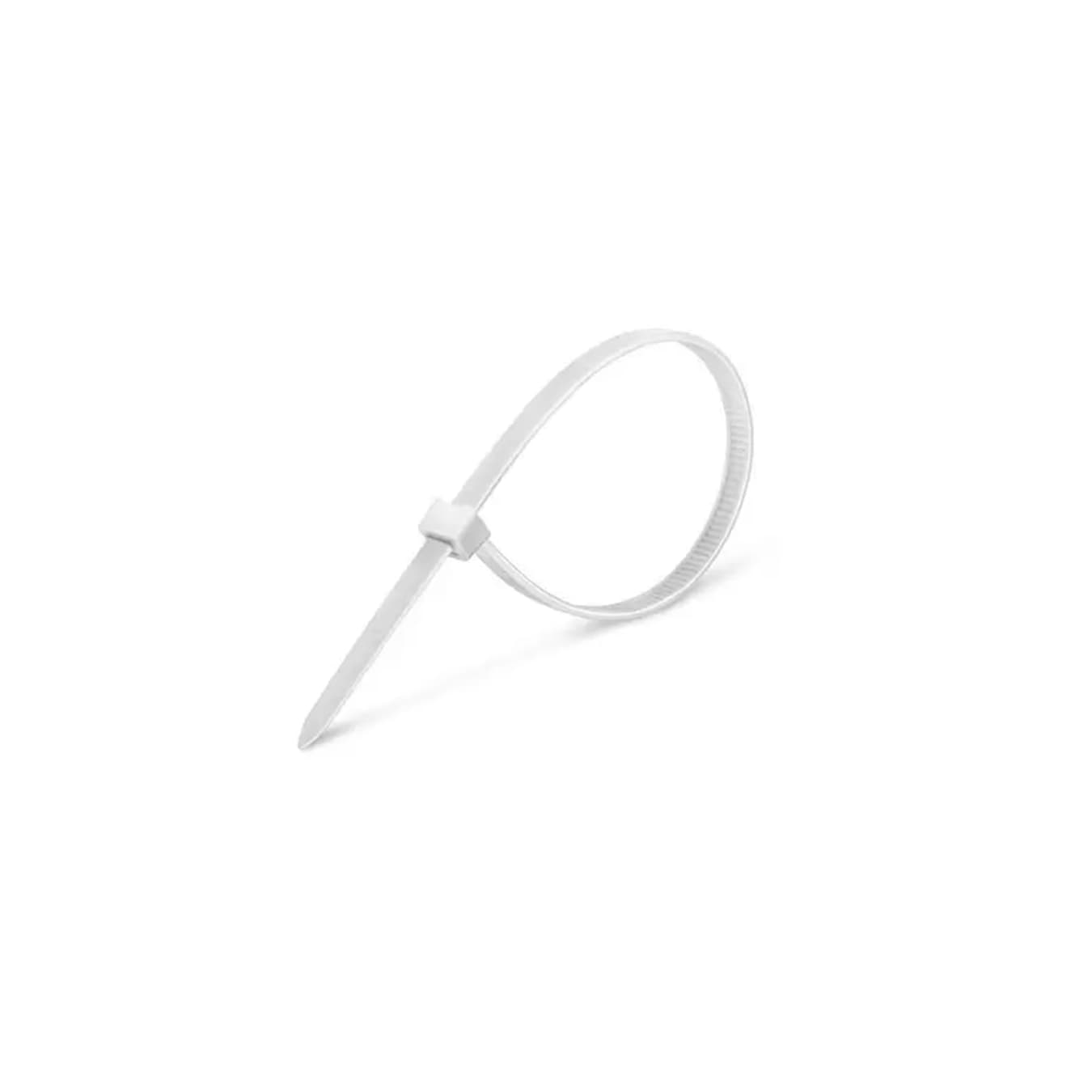 Abraçadeira Nylon Branco 2,5 X 200 Mm Pacote Com 100