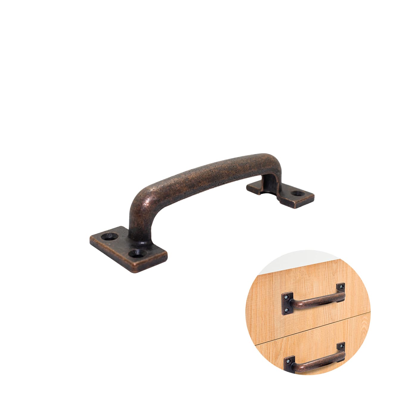 Puxador Alça Bronze Envelhecido 12 Cm