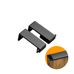 Ponteira Puxador Facetato Preto de 18 Mm Pe183 Rometal