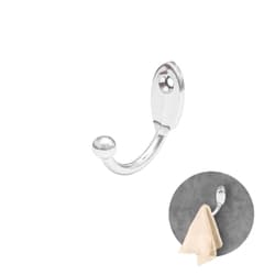 Cabide Gancho Para Parede Médio Simples Cromado