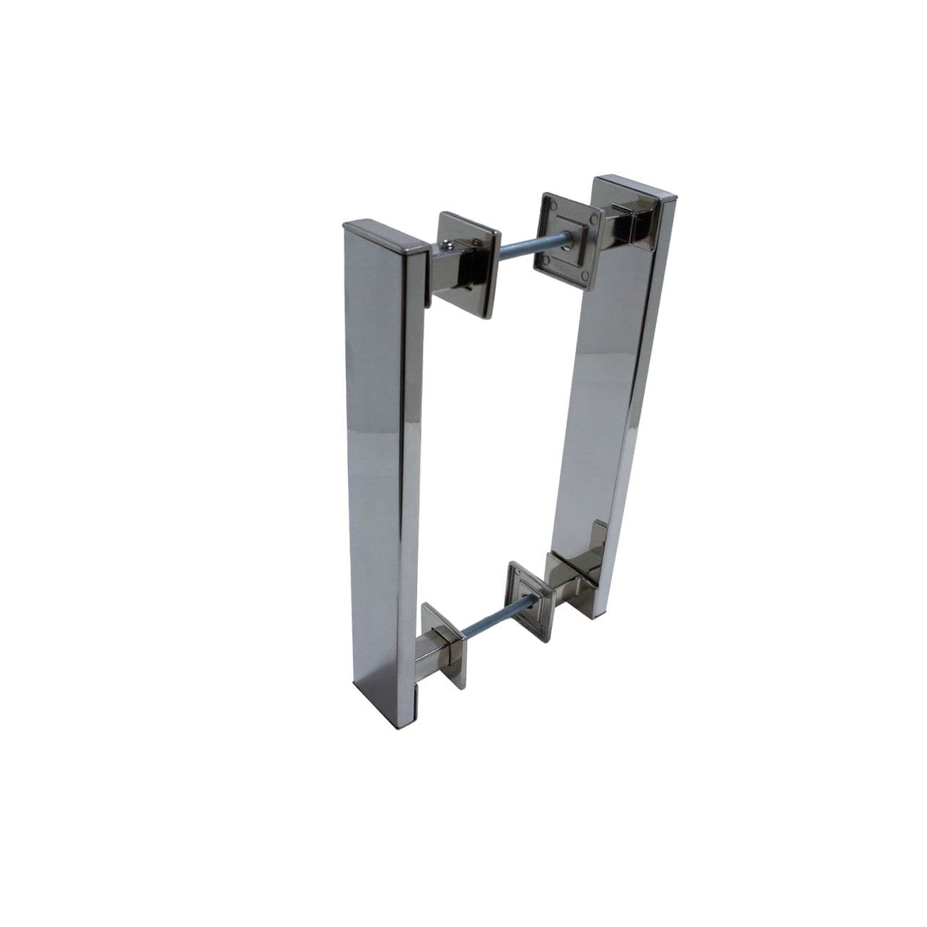 Puxador Genebra Duplo Cromado 20 Cm P/ Porta Residencial