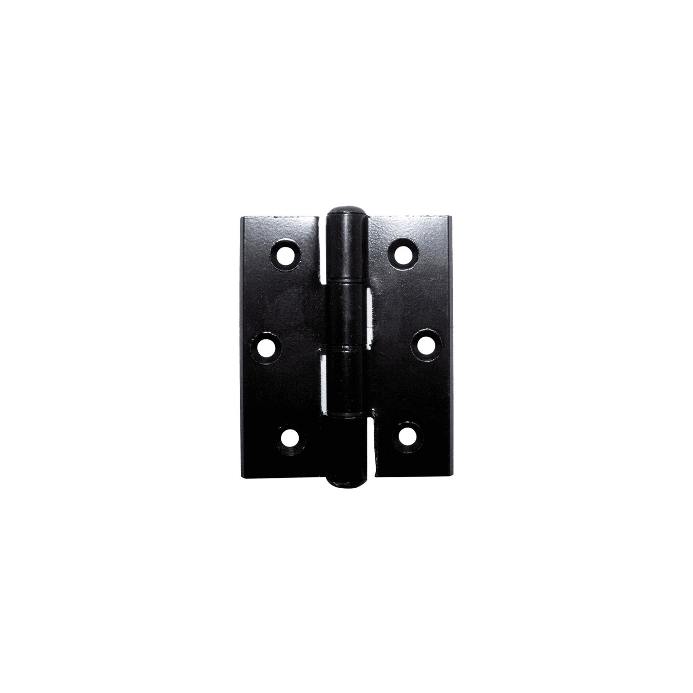 Dobradiça Comum Em Alumínio Preto 70 X 64 Mm Mk