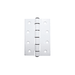 Dobradiça Comum Em Alumínio Branco 90 X 64 Mm Mk