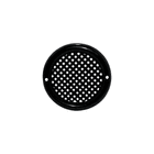 Tampa de Ventilação Redondo 95 Mm Para Armários Preto