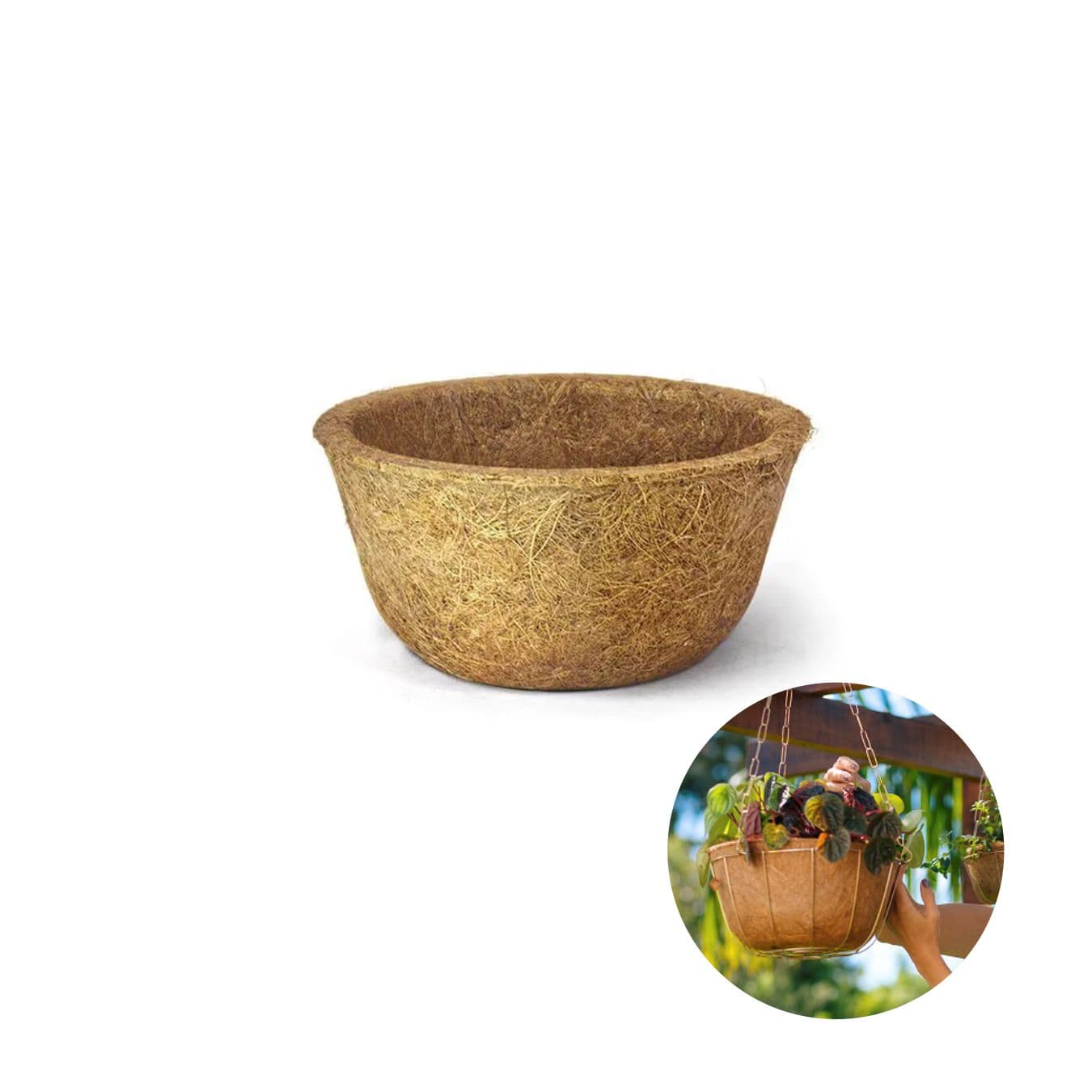 Vaso Xaxim Fibra de Coco 24 X 12 Cm 100% Orgânico