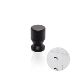 Puxador Ponto Preto Fosco 15 X 25 Mm Para Portas Criativa