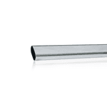 Tubo de Ferro Oblongo Cromado Para Cabideiro 3mts