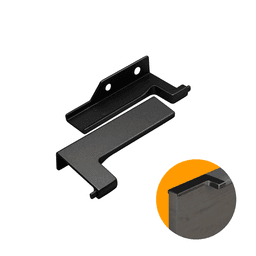 Ponteira Puxador Facetato Preto de 20mm Pe183 Rometal