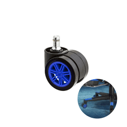 Rodizio Ou Rodinha Para Cadeira Gamer Cor Azul