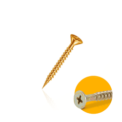 Parafuso Mk 3,5 X 25 Mm Chipboard Cabeça Chata Cx 1000