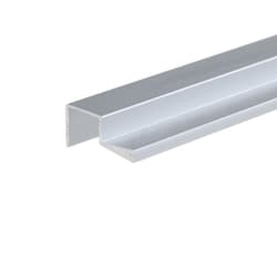 Perfil Puxador Na Cor Alumínio Anodizado de 18 Mm Rm105 Rometal