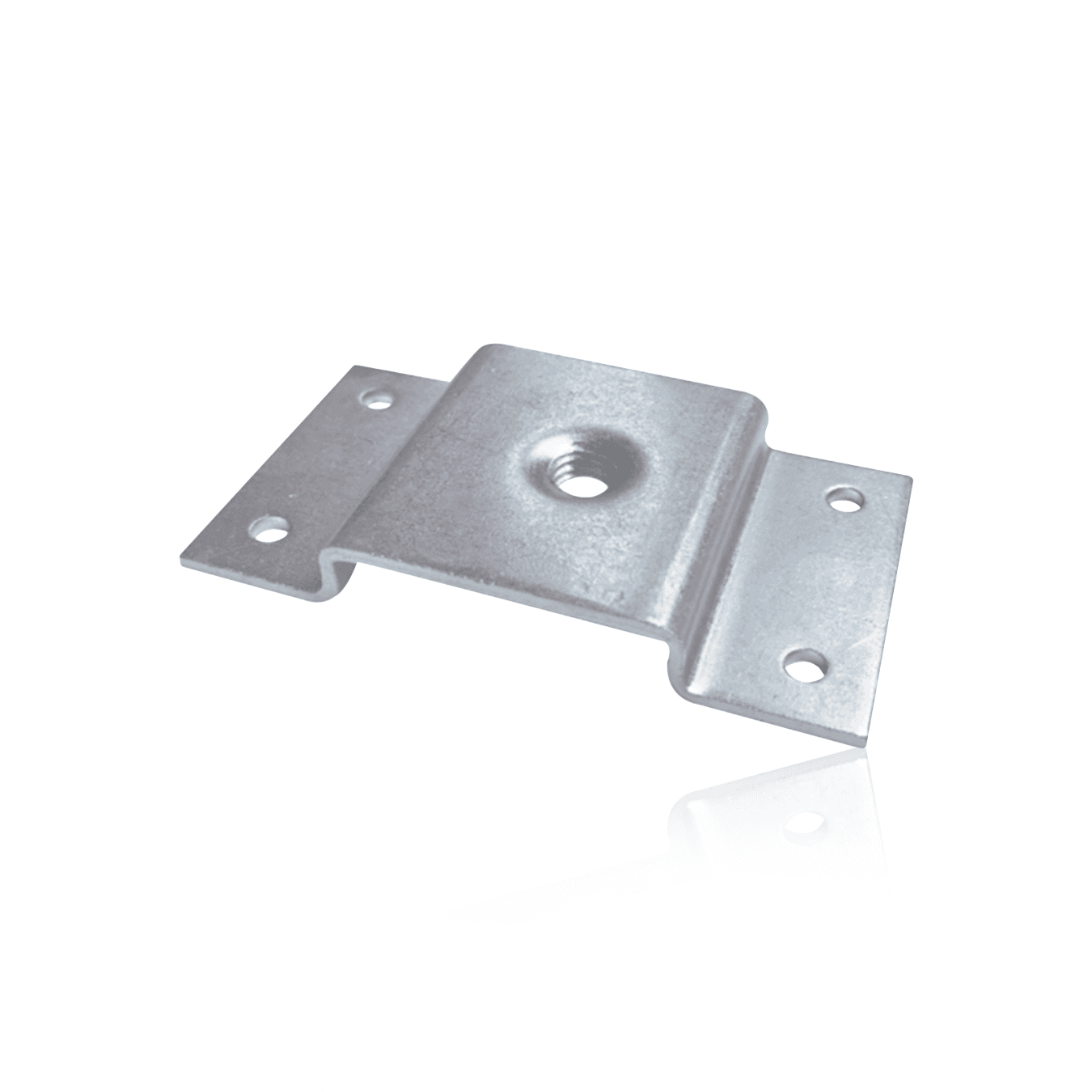 Fixador Ou Chapa Fixadora U de 91,4 Mm Com Rosca 3/8" Zincado - Bigfer