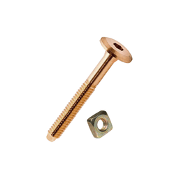 Parafuso 1/4 X 80 Mm Estrutural Com Porca Quadrada de 1/4 Pol Jomarca