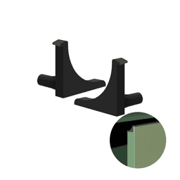 Ponteira Para Puxador Preto de 18 Mm Pe250 Rometal