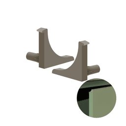 Ponteira Para Puxador Champanhe Claro de 18 Mm Pe250 Rometal