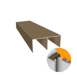 Trilho Superior Champanhe 1001 Rm-030 Rometal