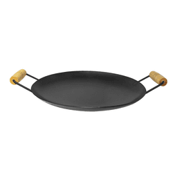 Chapa Disco de Arado Redondo Lisa de 33 Cm de Aço Para Bife Mk