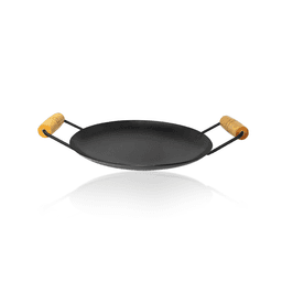 Chapa Disco de Arado Redondo Lisa de 28 Cm de Aço Para Bife Mk