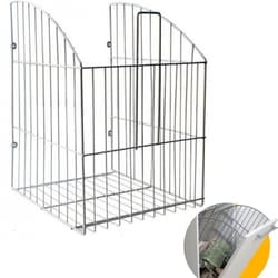 Tulha Basculante 40 Cm Cromada Para Embutir No Armário