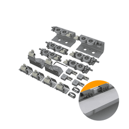 Sistema Para Porta de Correr de Armário Ss150 + 3 Portas Rometal