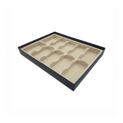 Porta Óculos Ou Caixa Organizadora Aveludada Bege 420 X 320 Mm