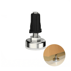 Sapata Pé Nivelador Regulável de 1/4 Pol Com Bucha de 1/4 Pol Mk