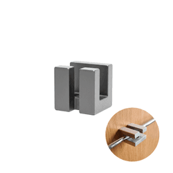 Suporte Boca de Jacaré 10 Mm Anodizado Quadrado